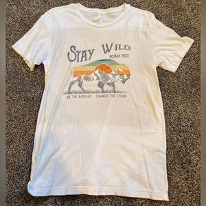 Stay Wild White Bella Canvas T-shirt
